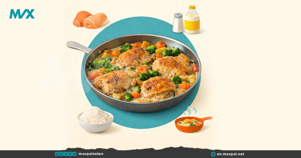 Ultimate 30 Minute Chicken Thighs with Vegetables (Skillet Dinner)