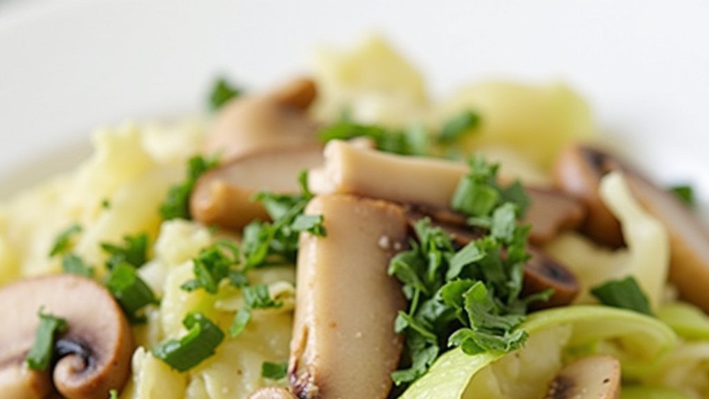 Refreshing Cabbage & Mushroom Salad for Weight Loss